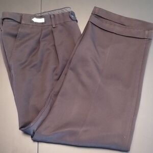 Pre-owned Savane Men's Pleated Black Dress Pants/Trousers
